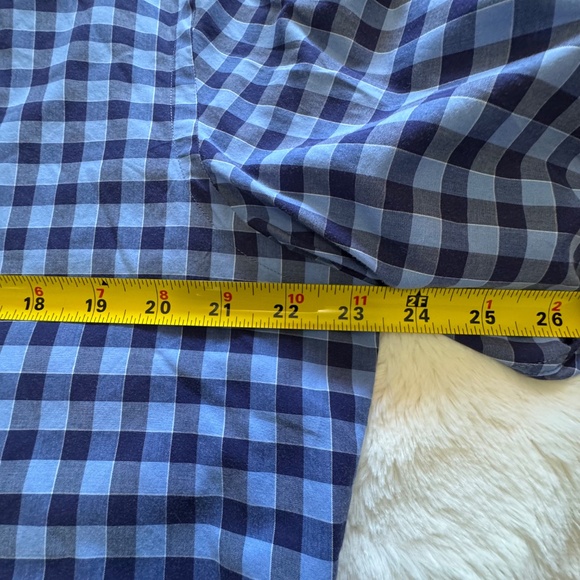 Hugo Boss Blue Checkered Casual regular Fit Button Down Shirt - Picture 9 of 10